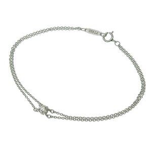 Tiffany & Co Solitaire Diamond Bracelet Pt950 Platinum Diamond 16 cm